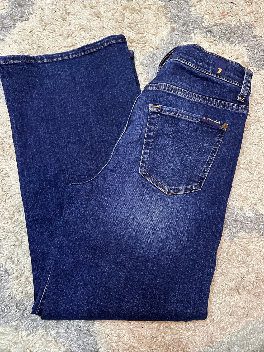 7 For All Mankind Dark Blue Jeans
